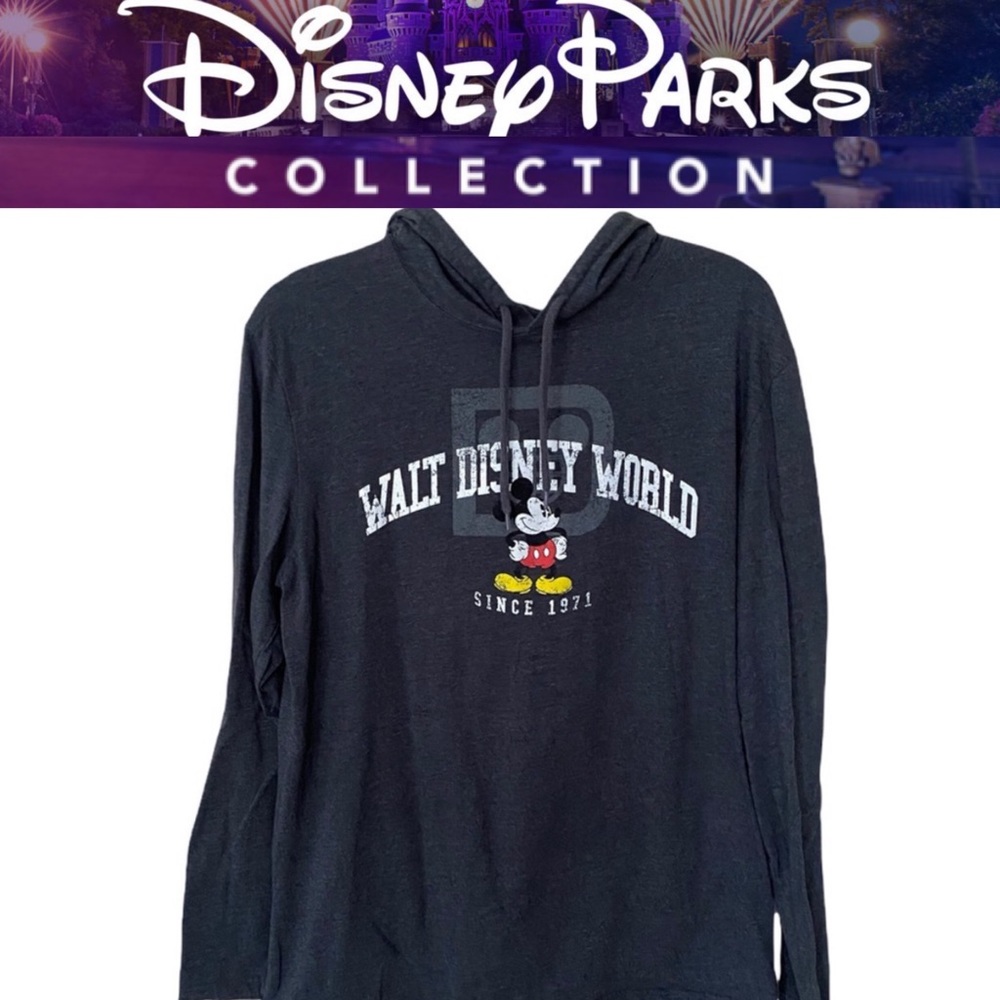 Disney Parks Original Women’s Hoodie Long Sleeve Tee